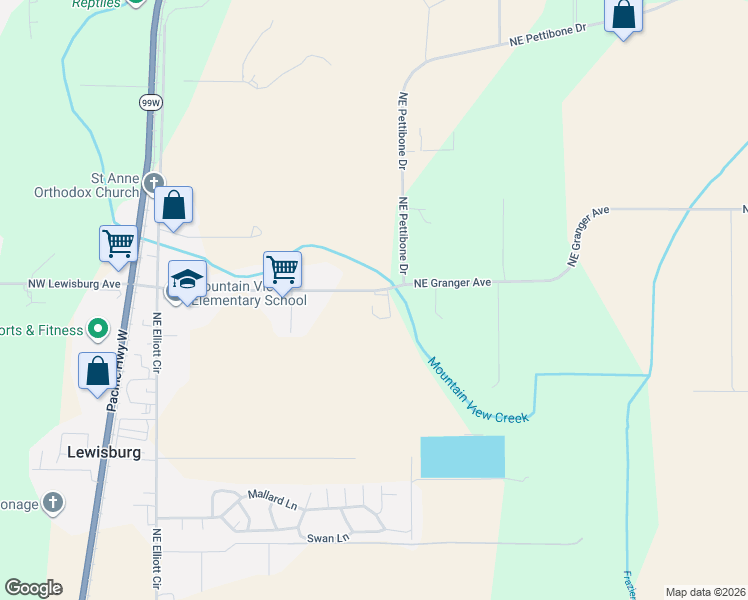 map of restaurants, bars, coffee shops, grocery stores, and more near 857 Northeast Granger Avenue in Corvallis