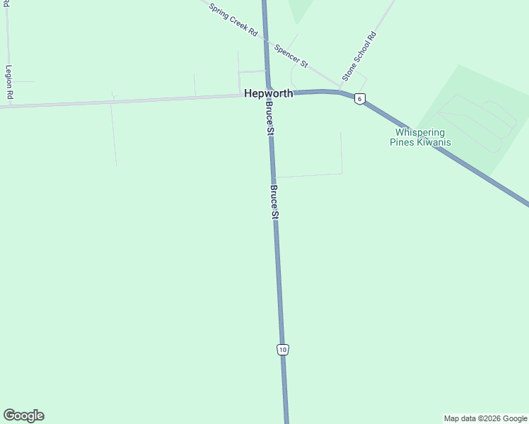 map of restaurants, bars, coffee shops, grocery stores, and more near 236 Bruce Street in Hepworth