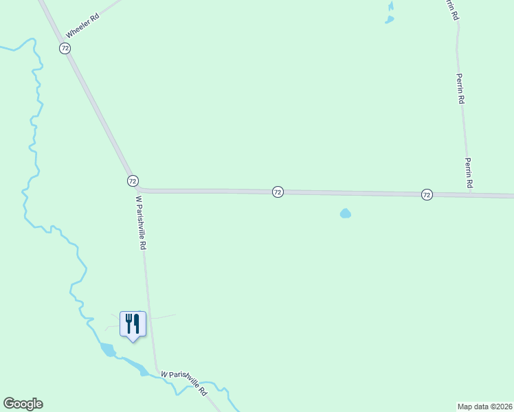 map of restaurants, bars, coffee shops, grocery stores, and more near 386 Highway 72 in Potsdam