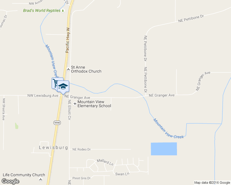 map of restaurants, bars, coffee shops, grocery stores, and more near 845 Northeast Granger Avenue in Corvallis