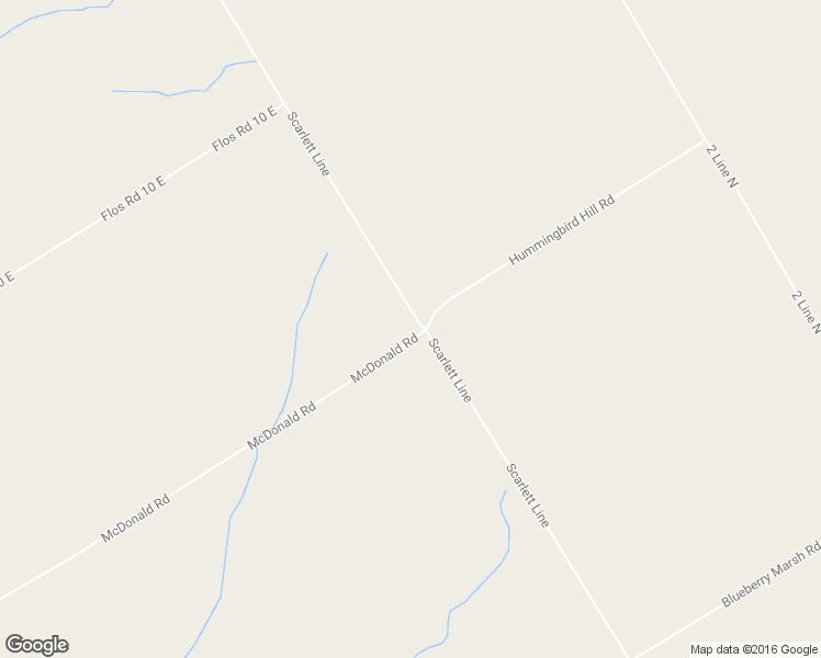 map of restaurants, bars, coffee shops, grocery stores, and more near 2668 McDonald Road in Elmvale