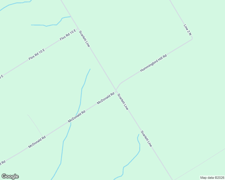 map of restaurants, bars, coffee shops, grocery stores, and more near 2668 McDonald Road in Elmvale