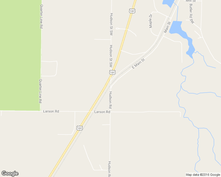 map of restaurants, bars, coffee shops, grocery stores, and more near Hudson Road in South Boardman