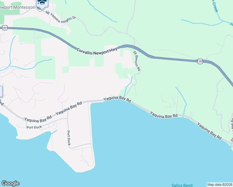map of restaurants, bars, coffee shops, grocery stores, and more near 1891 Yaquina Bay Road in Newport