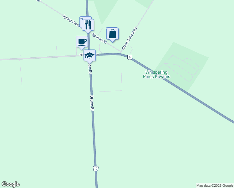 map of restaurants, bars, coffee shops, grocery stores, and more near 27 Pine Tree Drive in Hepworth