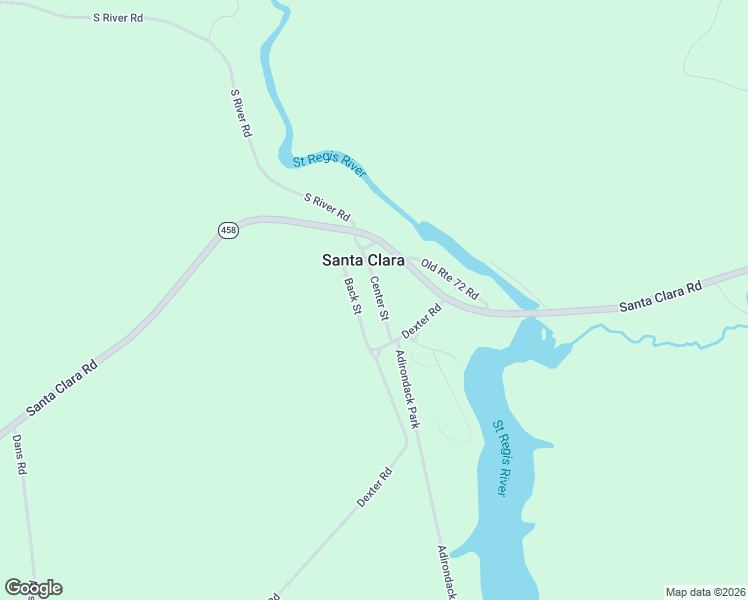 map of restaurants, bars, coffee shops, grocery stores, and more near 19 Center Street in Saint Regis Falls