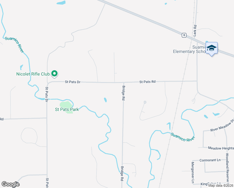 map of restaurants, bars, coffee shops, grocery stores, and more near 3339 Bridge Road in Green Bay