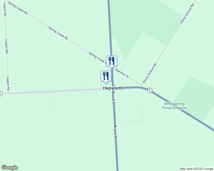 map of restaurants, bars, coffee shops, grocery stores, and more near 24 Queen Street West in Hepworth