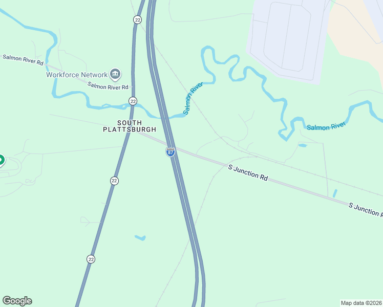 map of restaurants, bars, coffee shops, grocery stores, and more near Plattsburgh Air Force Base in Plattsburgh