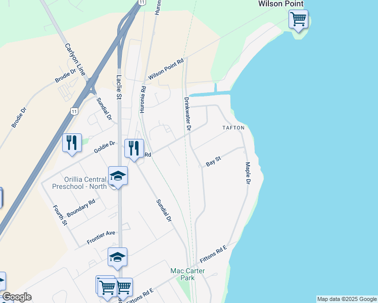 419 Drinkwater Drive, Orillia ON Walk Score