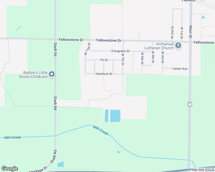 map of restaurants, bars, coffee shops, grocery stores, and more near 10774 West 9th Street in Hewitt