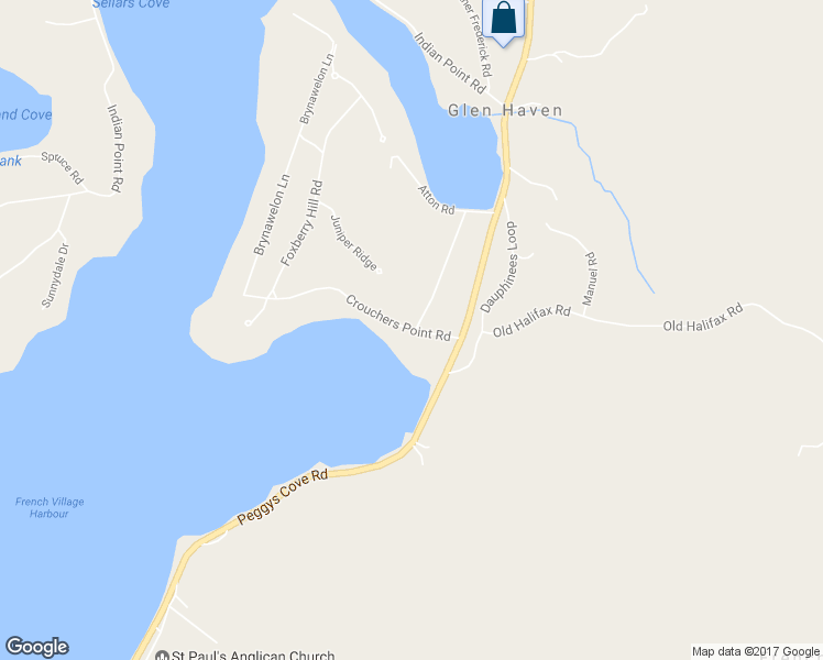 map of restaurants, bars, coffee shops, grocery stores, and more near 2 Crouchers Point Road in Glen Haven