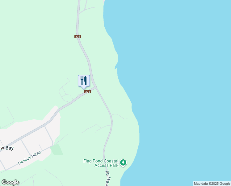 map of restaurants, bars, coffee shops, grocery stores, and more near 1939 Cow Bay Road in Cow Bay