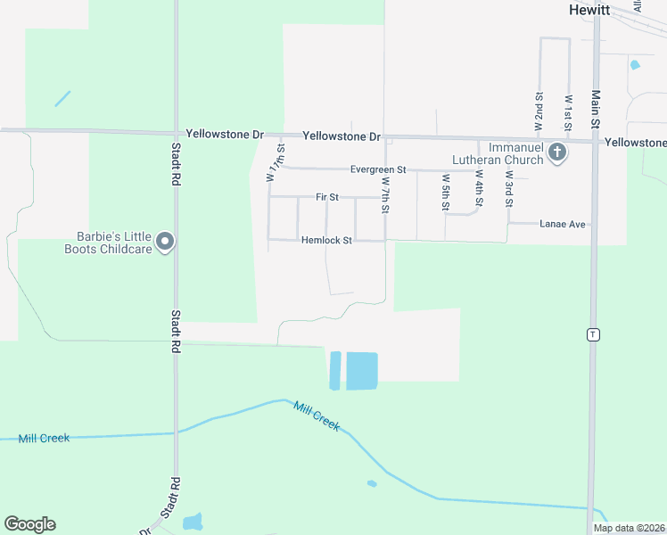 map of restaurants, bars, coffee shops, grocery stores, and more near 10774 West 9th Street in Hewitt