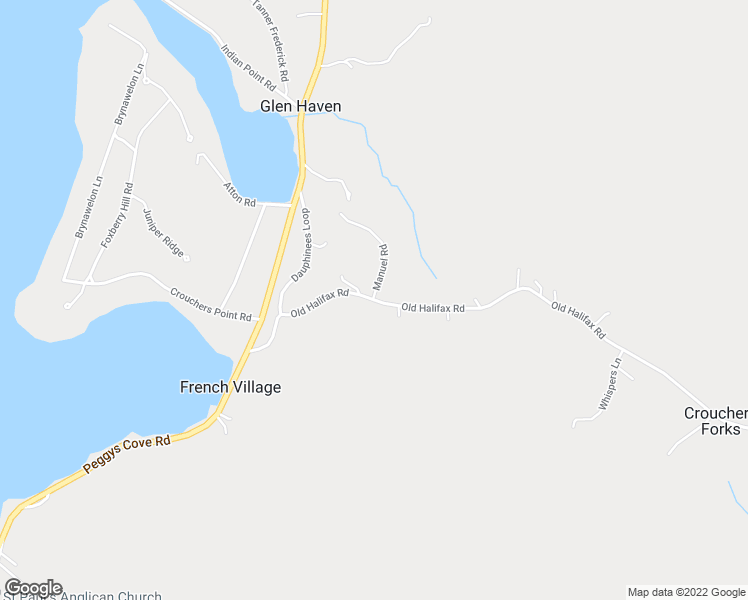 map of restaurants, bars, coffee shops, grocery stores, and more near 115 Old Halifax Road in Glen Haven