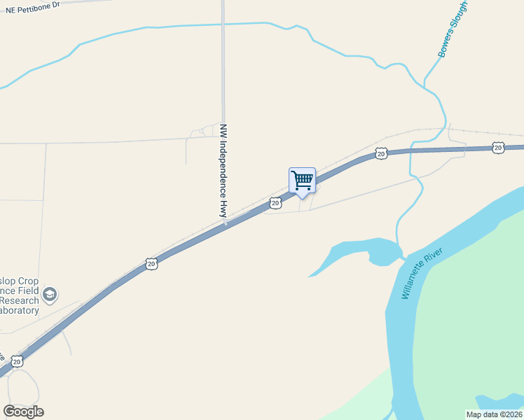 map of restaurants, bars, coffee shops, grocery stores, and more near 4224 U.S. 20 in Corvallis