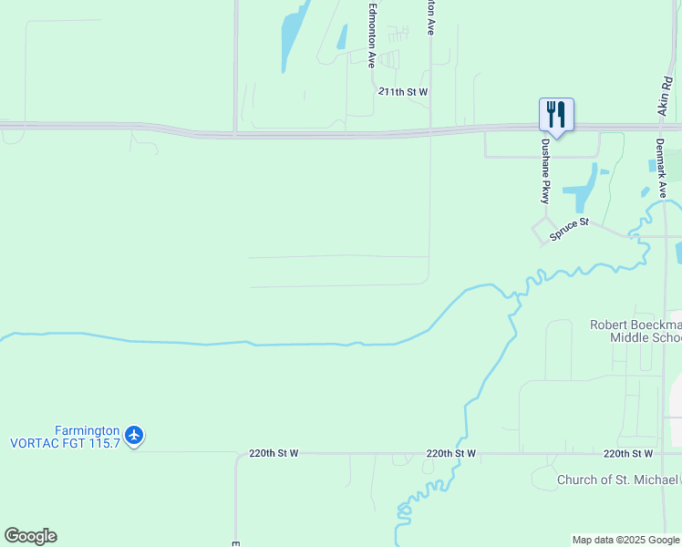 map of restaurants, bars, coffee shops, grocery stores, and more near 5182 Dakota County 50 in Farmington