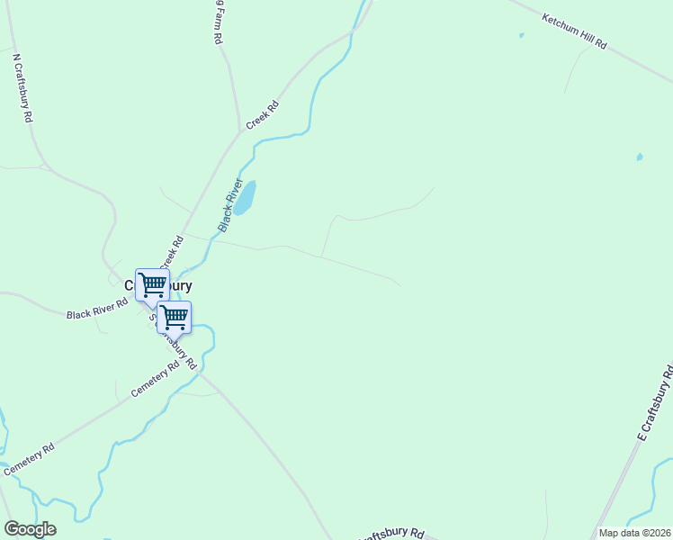 map of restaurants, bars, coffee shops, grocery stores, and more near 380 Calderwood Hill Road in Craftsbury