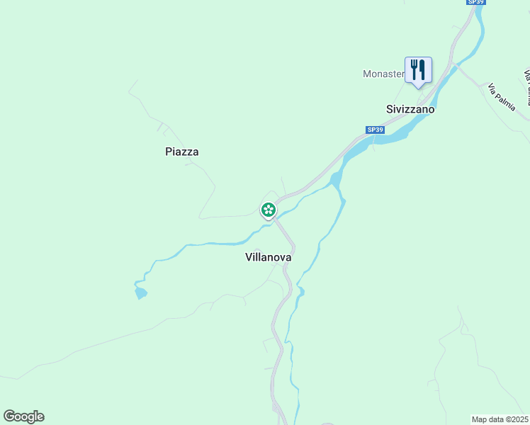 map of restaurants, bars, coffee shops, grocery stores, and more near 234 Strada Val Sporzana in Case Borgheggiani