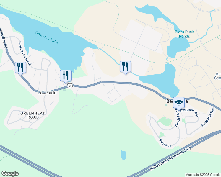 map of restaurants, bars, coffee shops, grocery stores, and more near 8 Hamilton Street in Lakeside