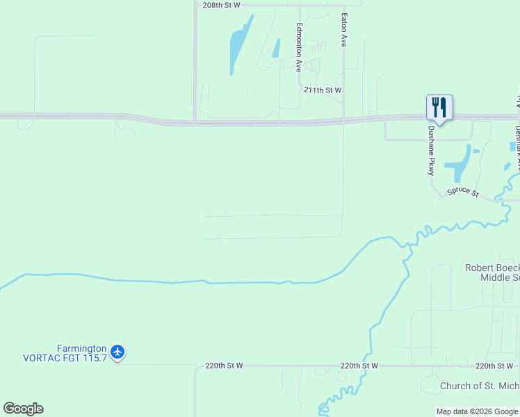 map of restaurants, bars, coffee shops, grocery stores, and more near 5232 Dakota County 50 in Farmington
