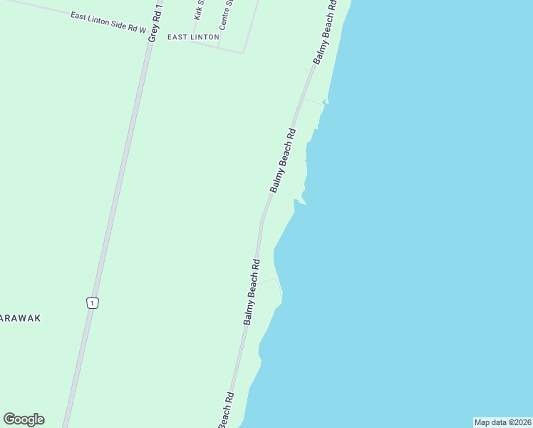 map of restaurants, bars, coffee shops, grocery stores, and more near 345 Balmy Beach Road in Owen Sound