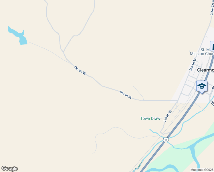 map of restaurants, bars, coffee shops, grocery stores, and more near 26-30 Town Draw Road in Clearmont