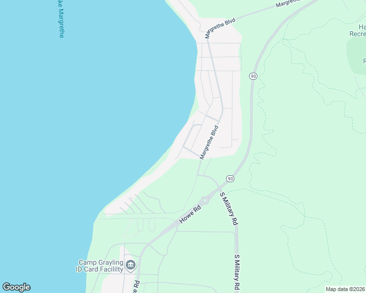 map of restaurants, bars, coffee shops, grocery stores, and more near 3196 South Portage Avenue in Grayling