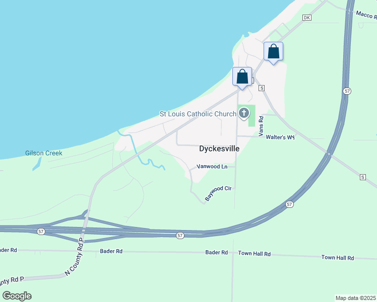 map of restaurants, bars, coffee shops, grocery stores, and more near 6218 Tielens Road in Luxemburg