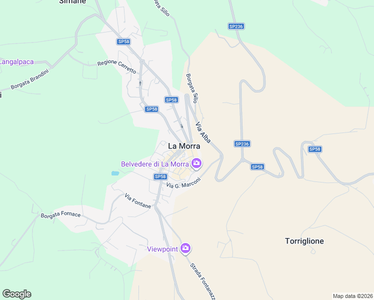 map of restaurants, bars, coffee shops, grocery stores, and more near 5 Via XX Settembre in La Morra