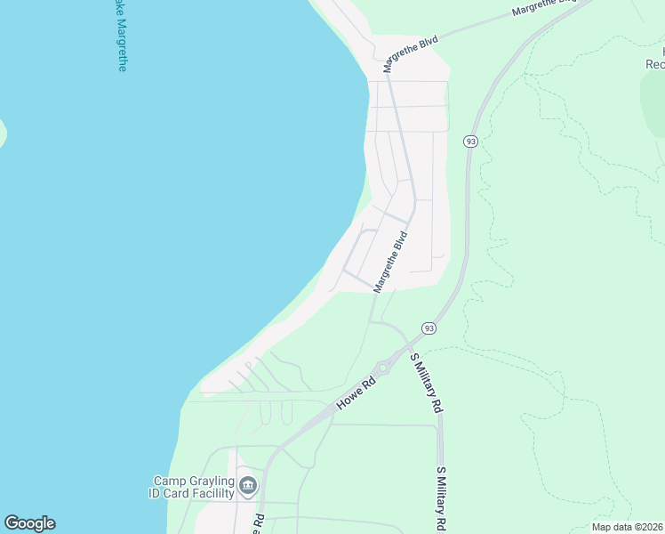 map of restaurants, bars, coffee shops, grocery stores, and more near 3196 South Portage Avenue in Grayling