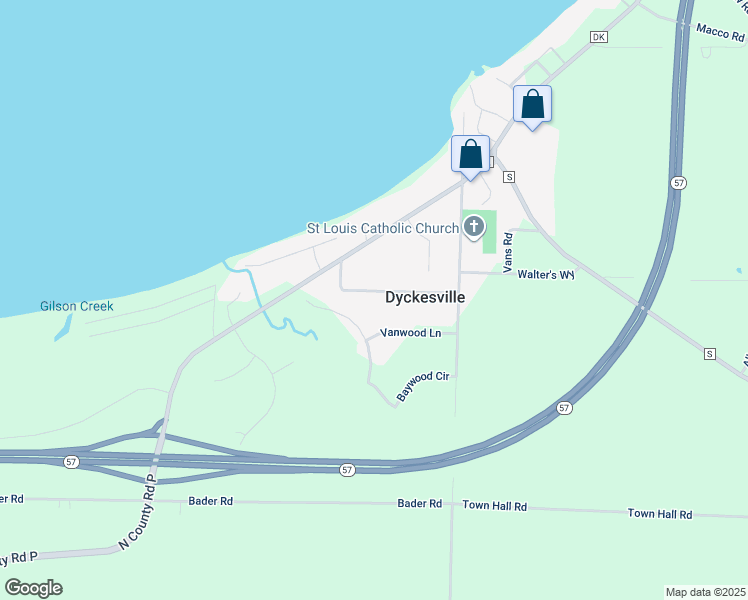 map of restaurants, bars, coffee shops, grocery stores, and more near 6218 Tielens Road in Luxemburg