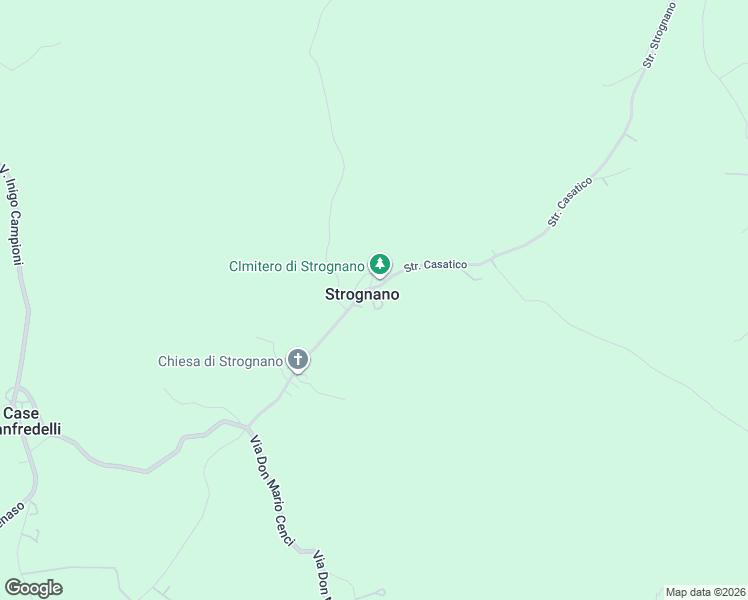 map of restaurants, bars, coffee shops, grocery stores, and more near 38 Strada Casatico in Strognano