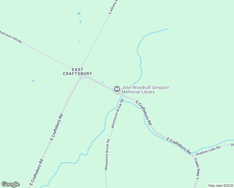 map of restaurants, bars, coffee shops, grocery stores, and more near 1972 East Craftsbury Road in Craftsbury
