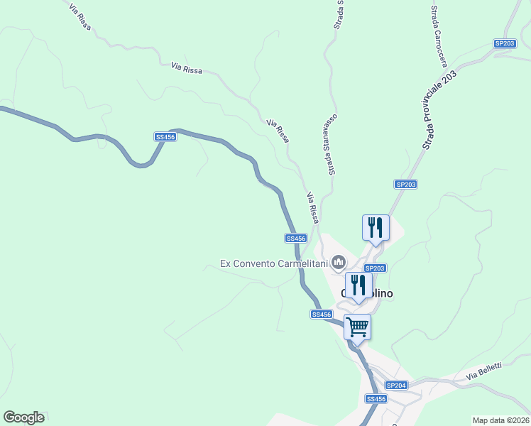 map of restaurants, bars, coffee shops, grocery stores, and more near 21 Via Piazze in Provincia di Alessandria