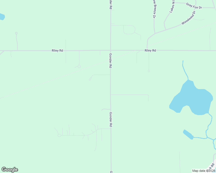 map of restaurants, bars, coffee shops, grocery stores, and more near 3262 Gonder Road in Interlochen
