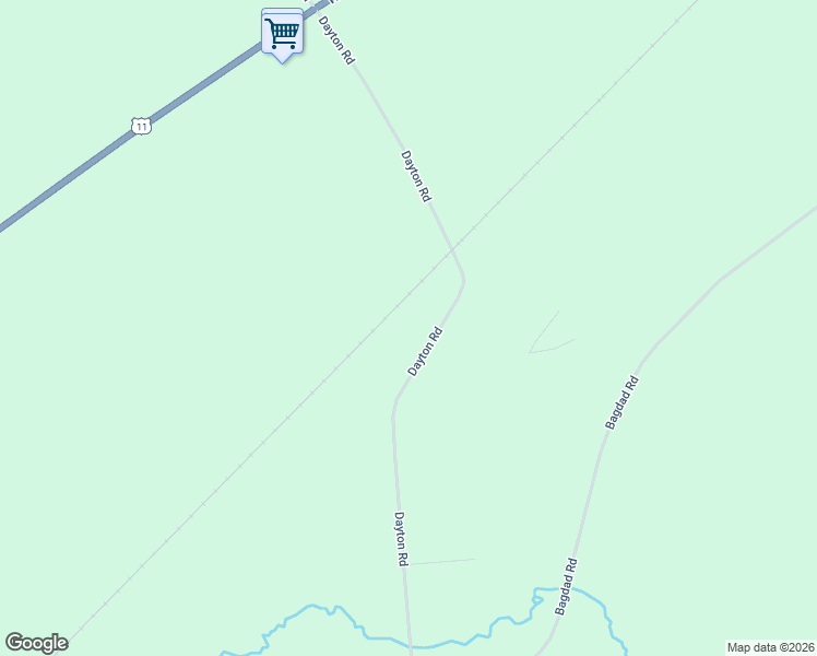 map of restaurants, bars, coffee shops, grocery stores, and more near 293 Dayton Road in Potsdam