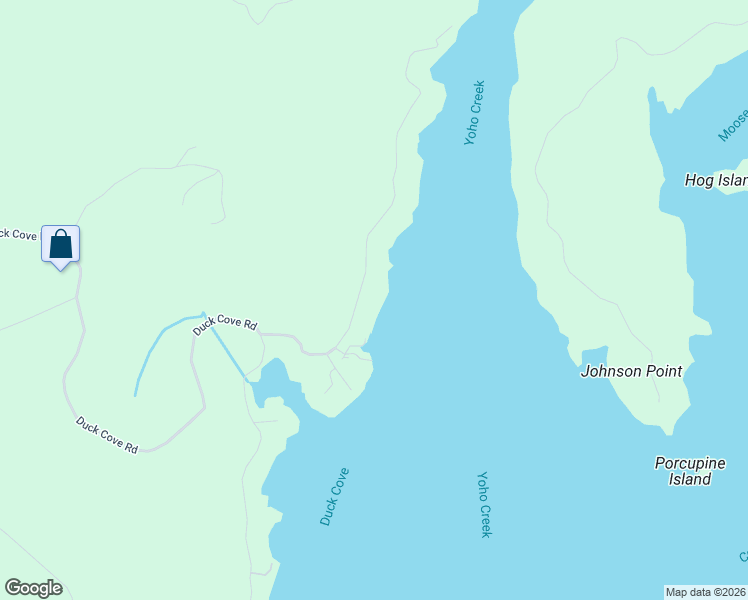 map of restaurants, bars, coffee shops, grocery stores, and more near 63 North Duck Cove Road in Roque Bluffs