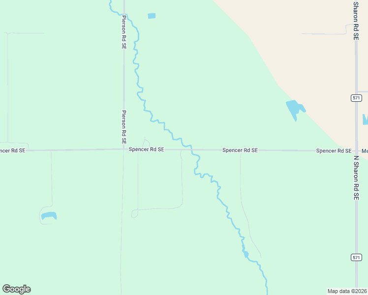map of restaurants, bars, coffee shops, grocery stores, and more near 4259-4299 Spencer Road Southeast in Kalkaska