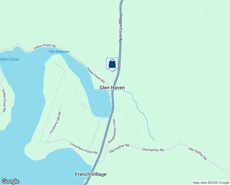 map of restaurants, bars, coffee shops, grocery stores, and more near 12229 Peggys Cove Road in Glen Haven