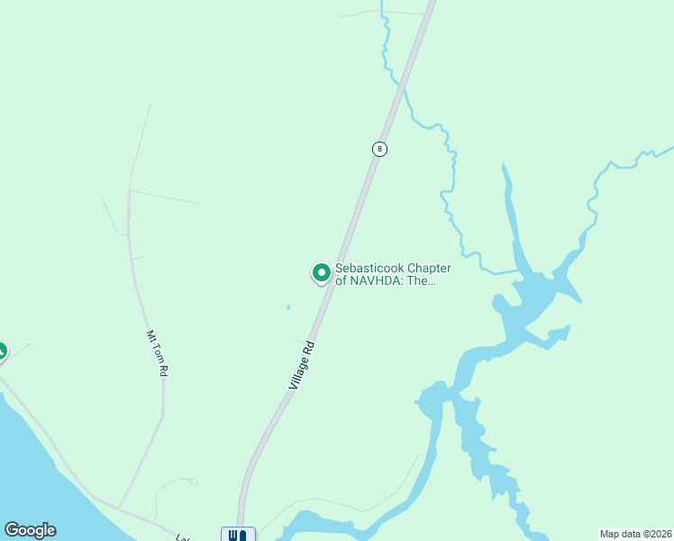 map of restaurants, bars, coffee shops, grocery stores, and more near 1016 Village Road in Smithfield