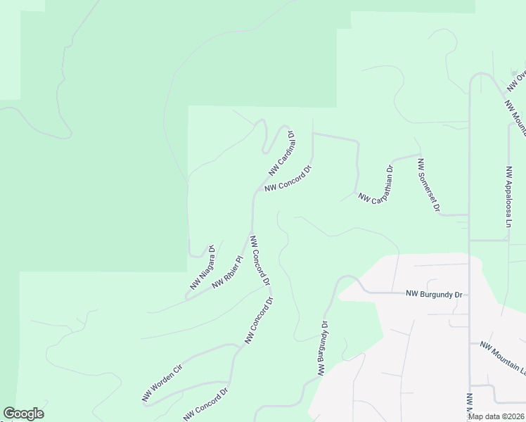 map of restaurants, bars, coffee shops, grocery stores, and more near 6715 Northwest Concord Drive in Corvallis