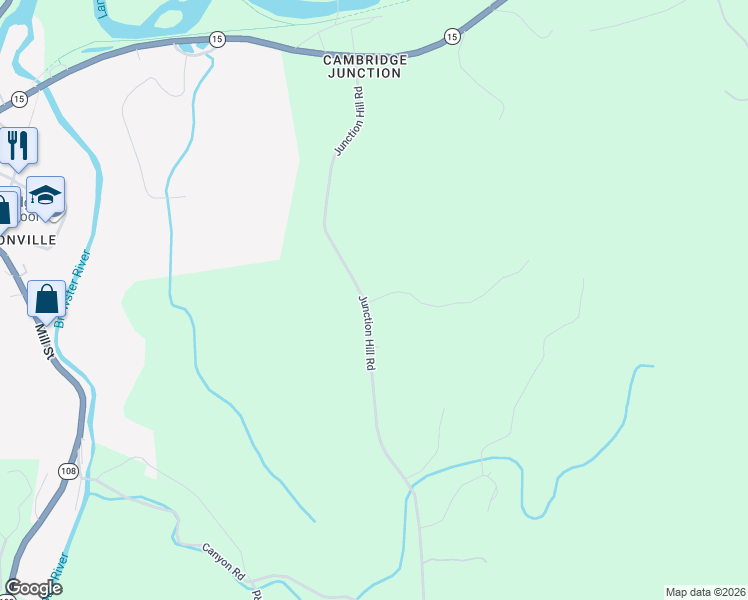 map of restaurants, bars, coffee shops, grocery stores, and more near 609 Junction Hill Road in Cambridge