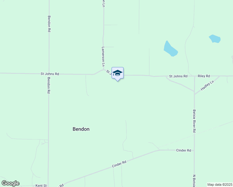 map of restaurants, bars, coffee shops, grocery stores, and more near 20475 Saint Johns Road in Interlochen