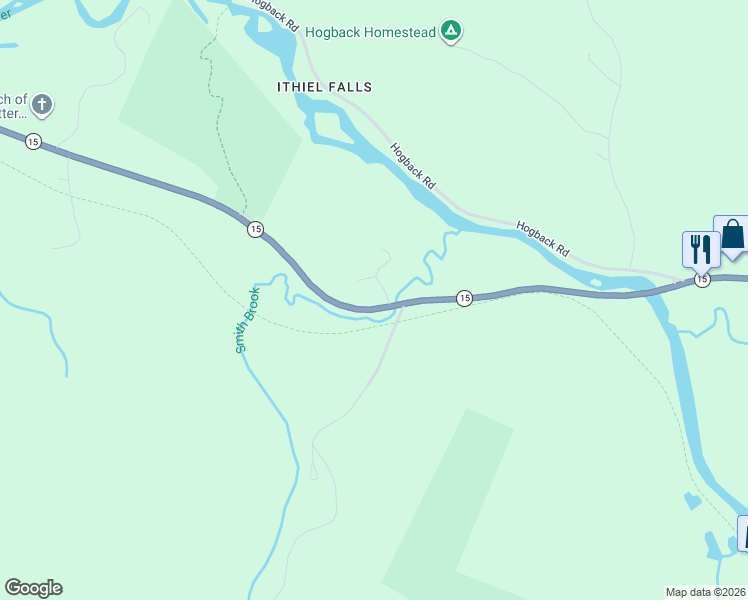 map of restaurants, bars, coffee shops, grocery stores, and more near 115 Sweetser Road in Lamoille County
