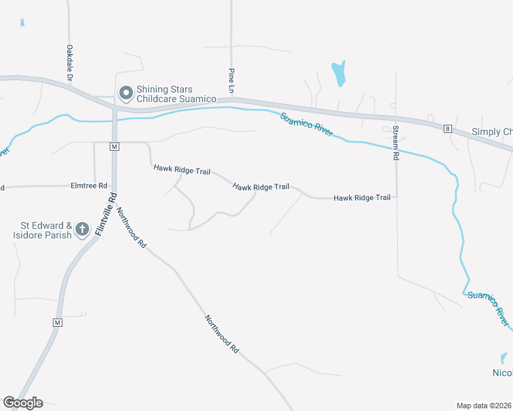 map of restaurants, bars, coffee shops, grocery stores, and more near 3200 Gray Hawk Trail in Suamico