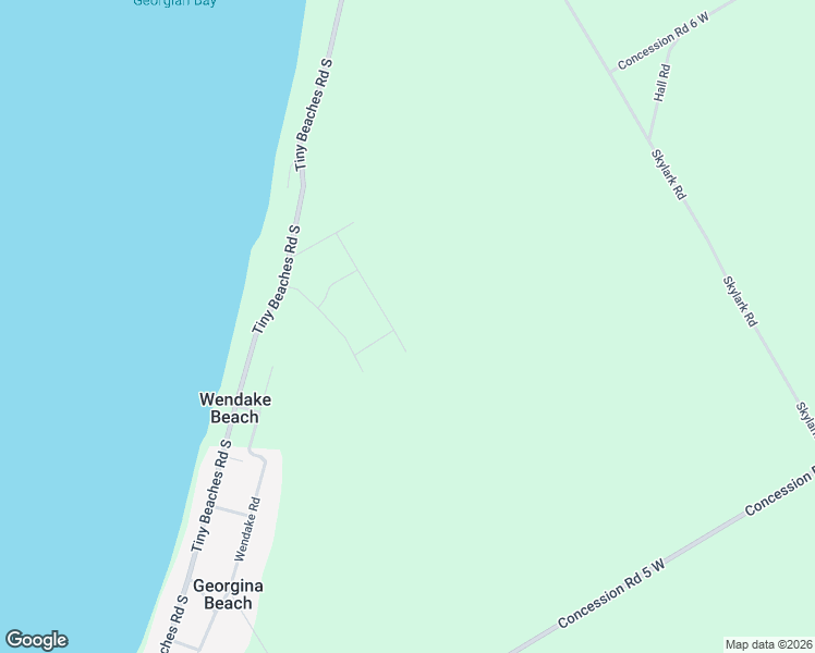 map of restaurants, bars, coffee shops, grocery stores, and more near 57 Old Trail Road in Simcoe County