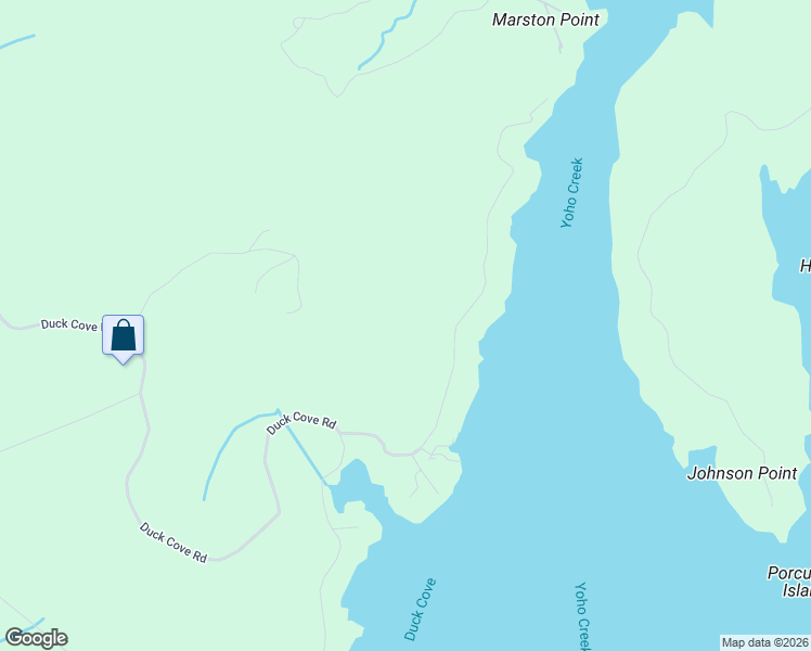 map of restaurants, bars, coffee shops, grocery stores, and more near 50 Duck Cove Road in Roque Bluffs
