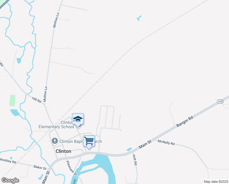 map of restaurants, bars, coffee shops, grocery stores, and more near 25 Darling Avenue in Clinton