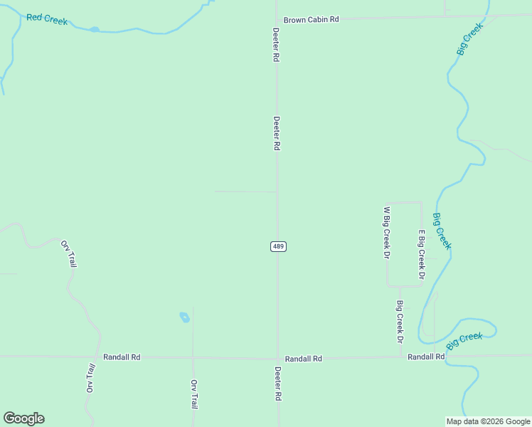 map of restaurants, bars, coffee shops, grocery stores, and more near 1200-1398 Deeter Road in Big Creek Township